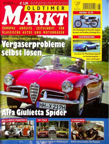 Deckblatt Oldtimer Markt (08/2005)